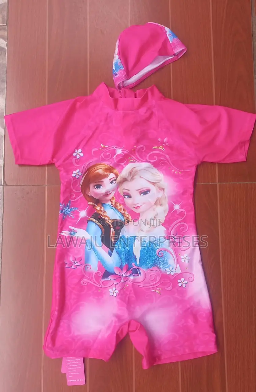 Frozen Ladies Swimming Costume With Cap 3XL
