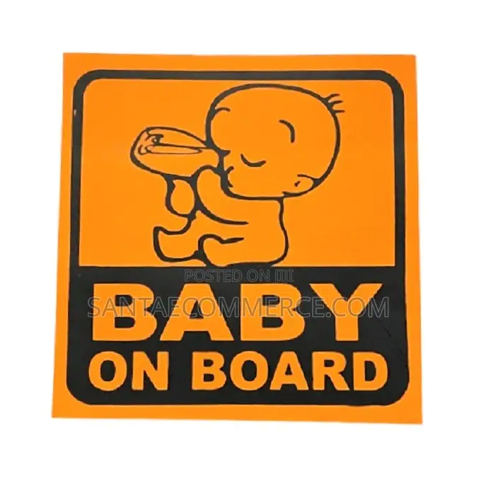Car Baby on Board Fluorescent Sticker