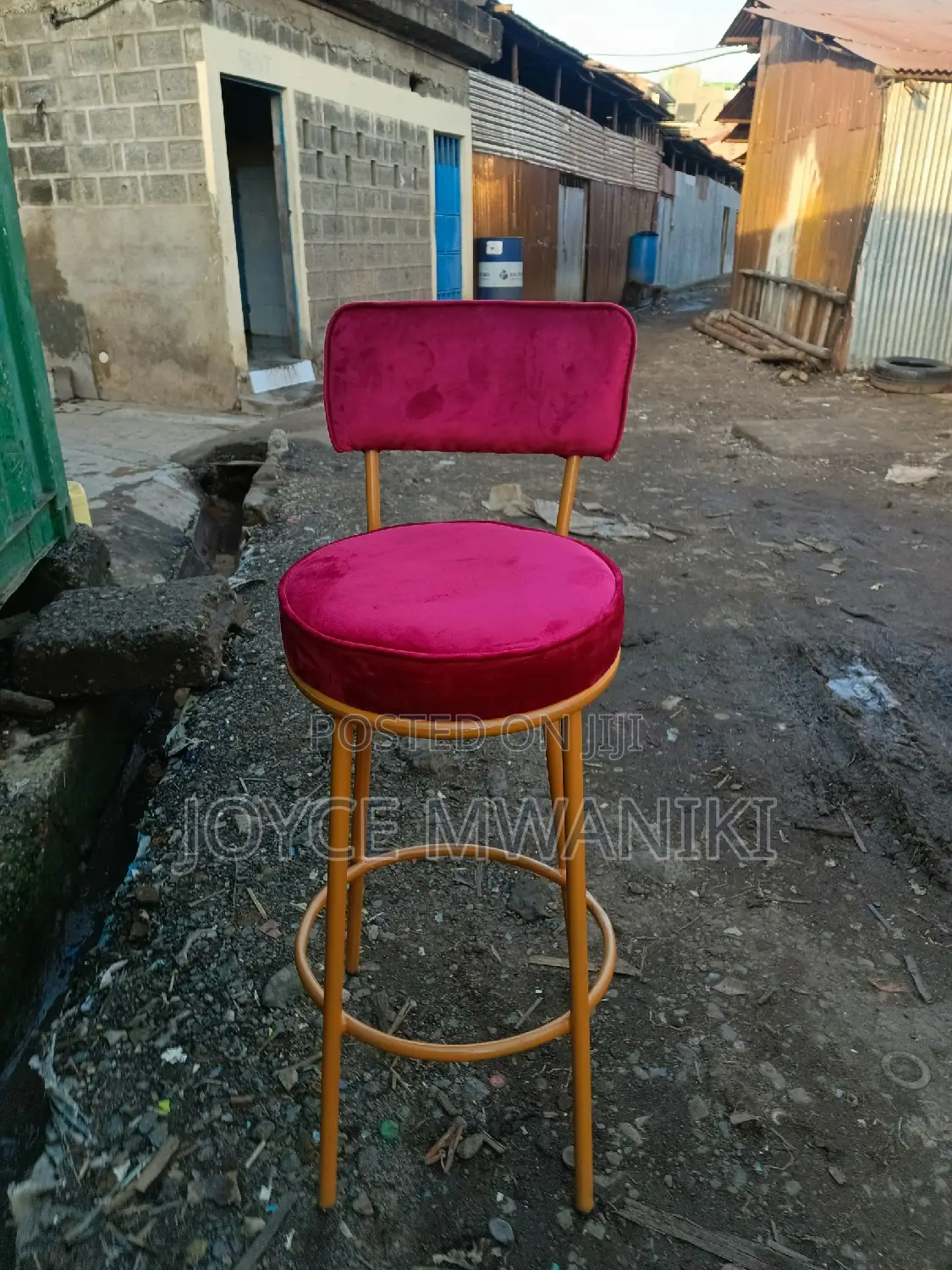 Counter Stools or Bar Stools, Maroon Red 