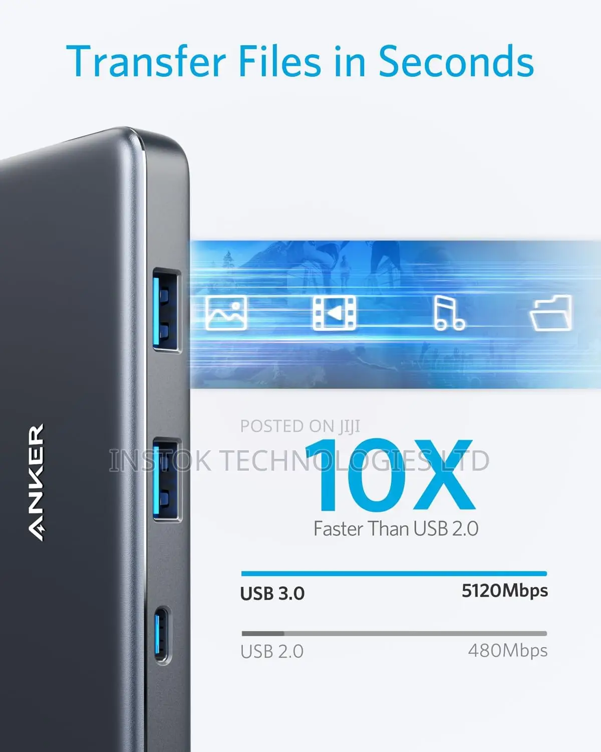 Anker USB C Hub, Powerexpand+ 7-in-1 USB C Hub Adapter