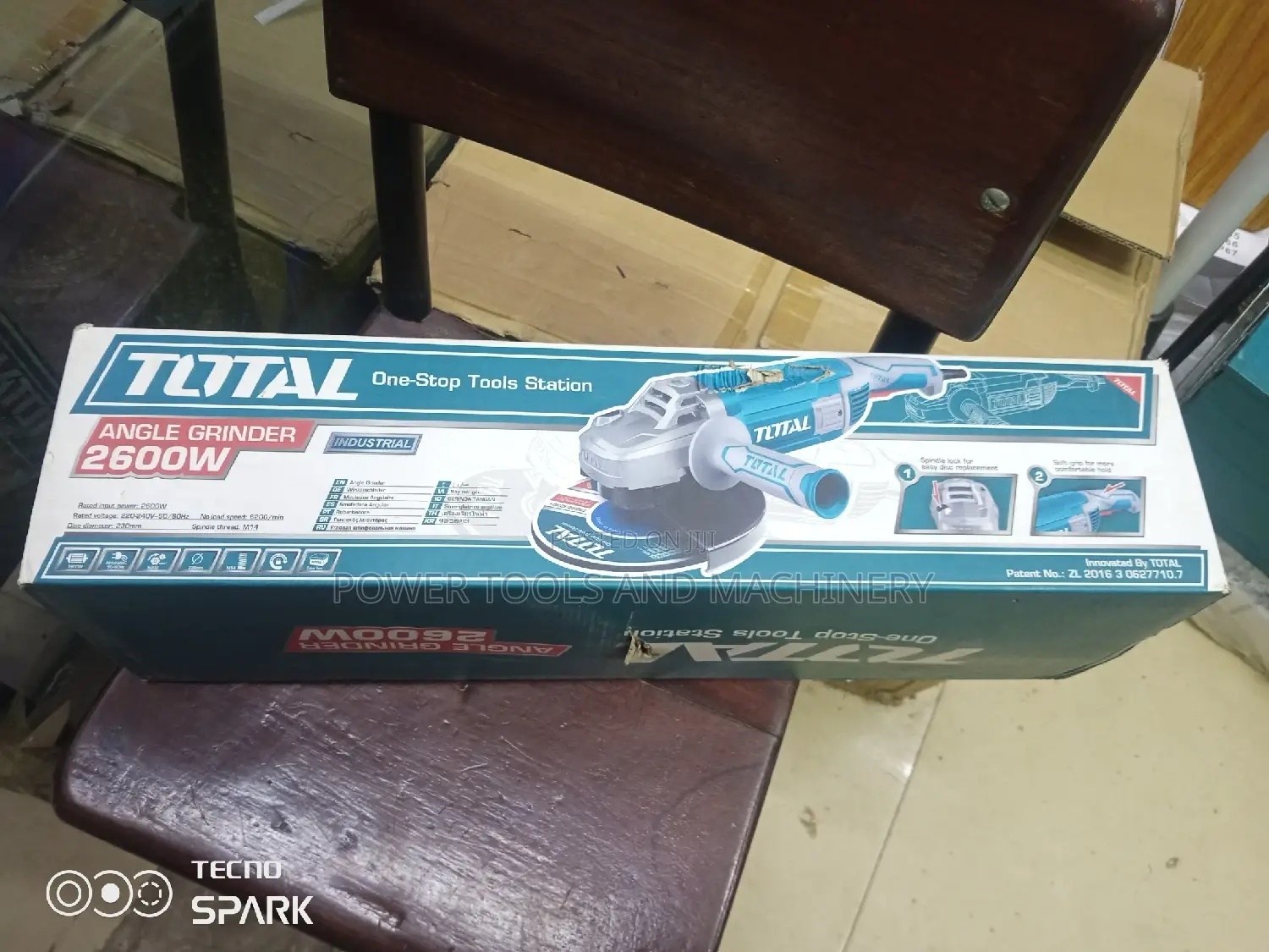 Total 2600w Angle Grinder