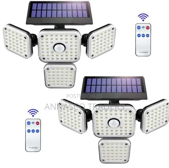 4 Heads Solar Outdoor Motion Sensor Security Lights