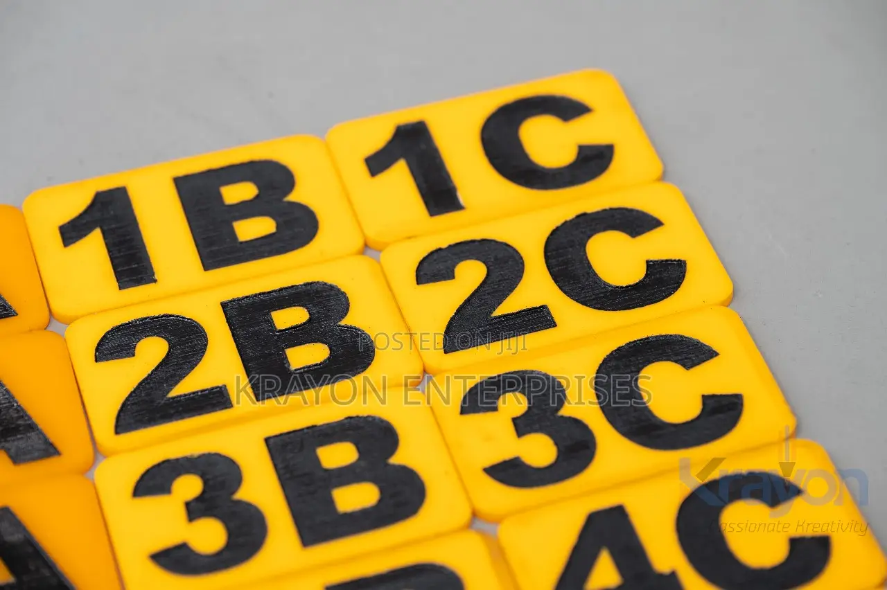 Perspex Door Labels