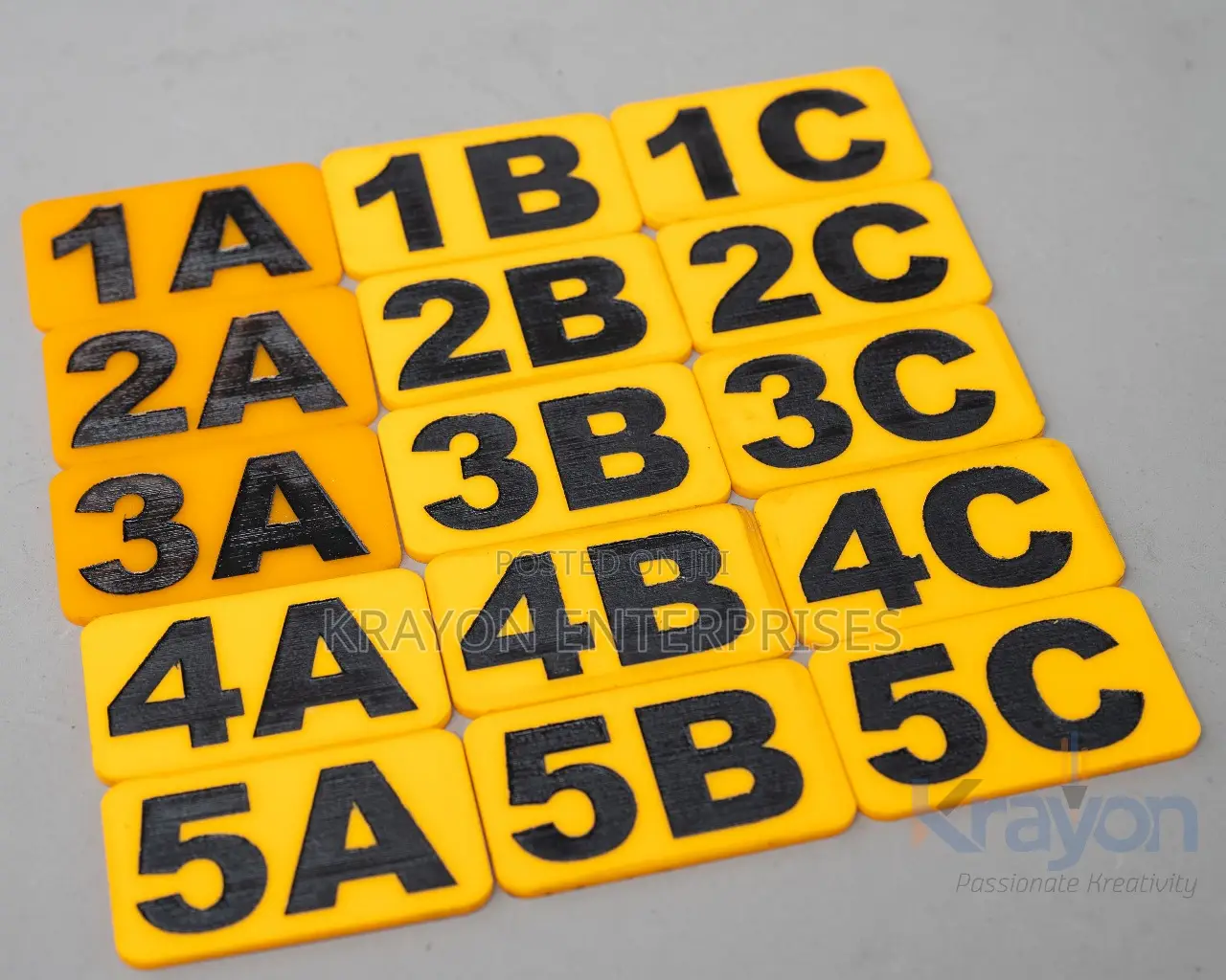 Perspex Door Labels