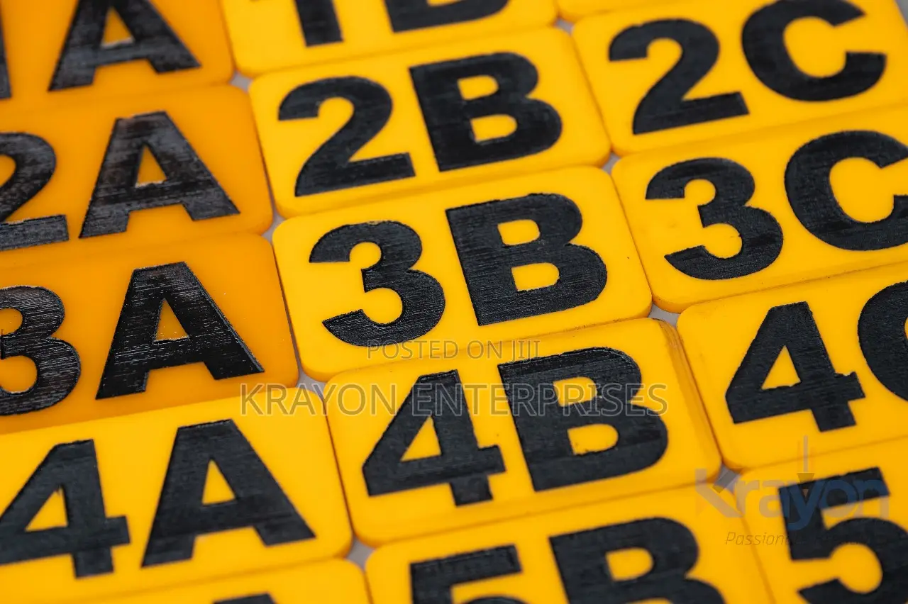 Perspex Door Labels