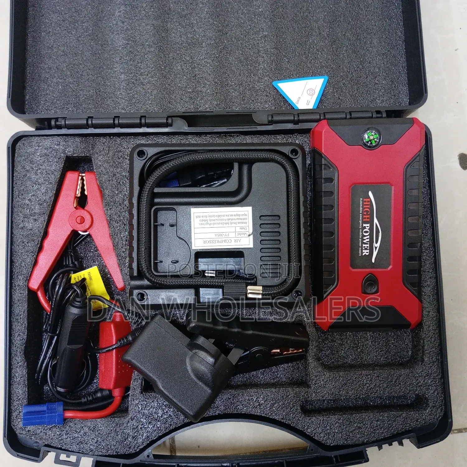 Portable Car Jump Starter Kit Plus Air Compressor Available
