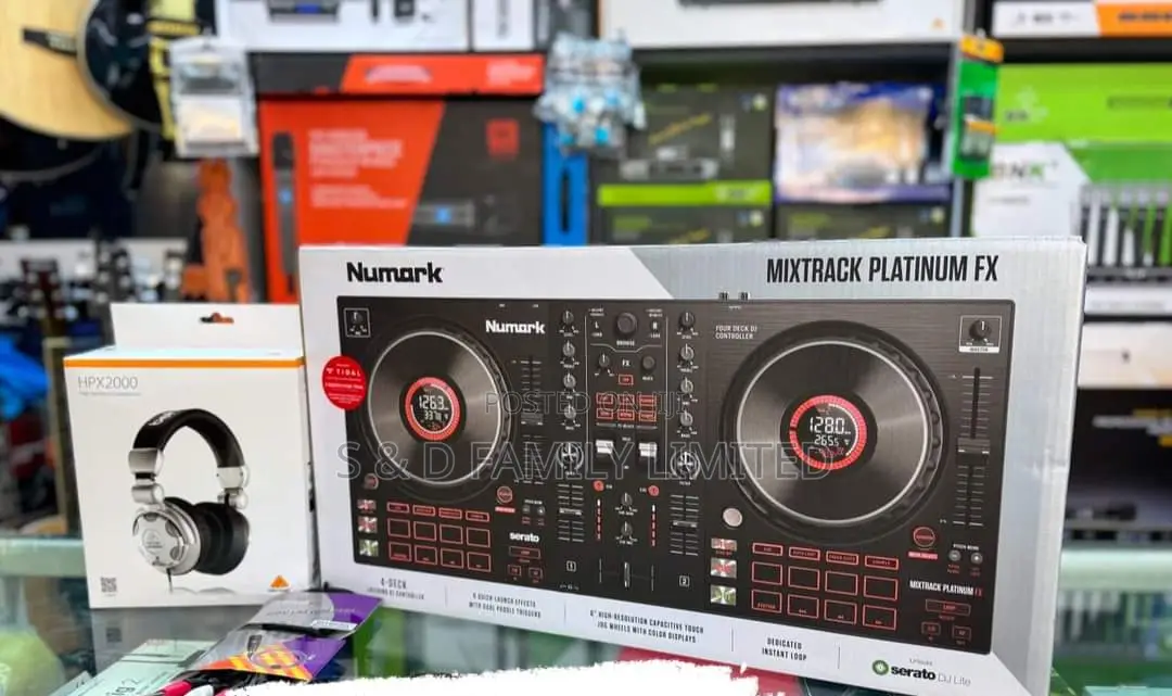 Numark Mixtrack Platinum Behringer Headphones RCA Cables