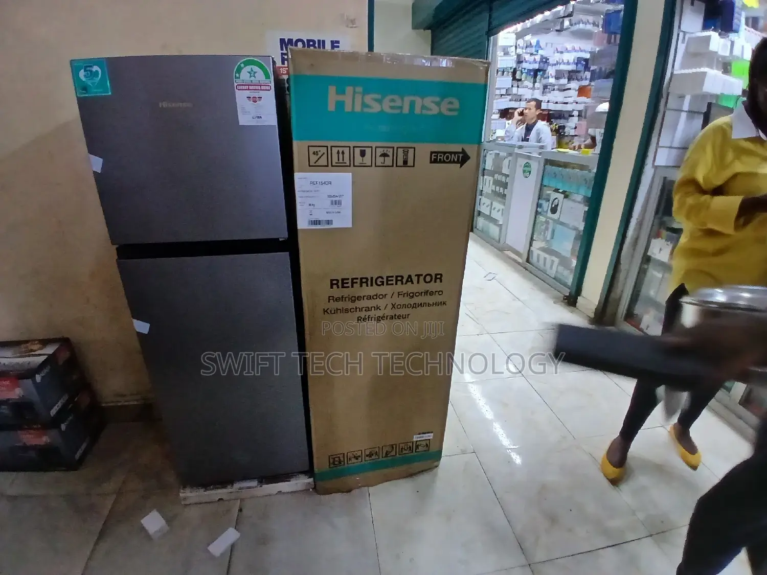 Refrigerator/ Hisense 154liters Double Door Fridge/ 2 Star
