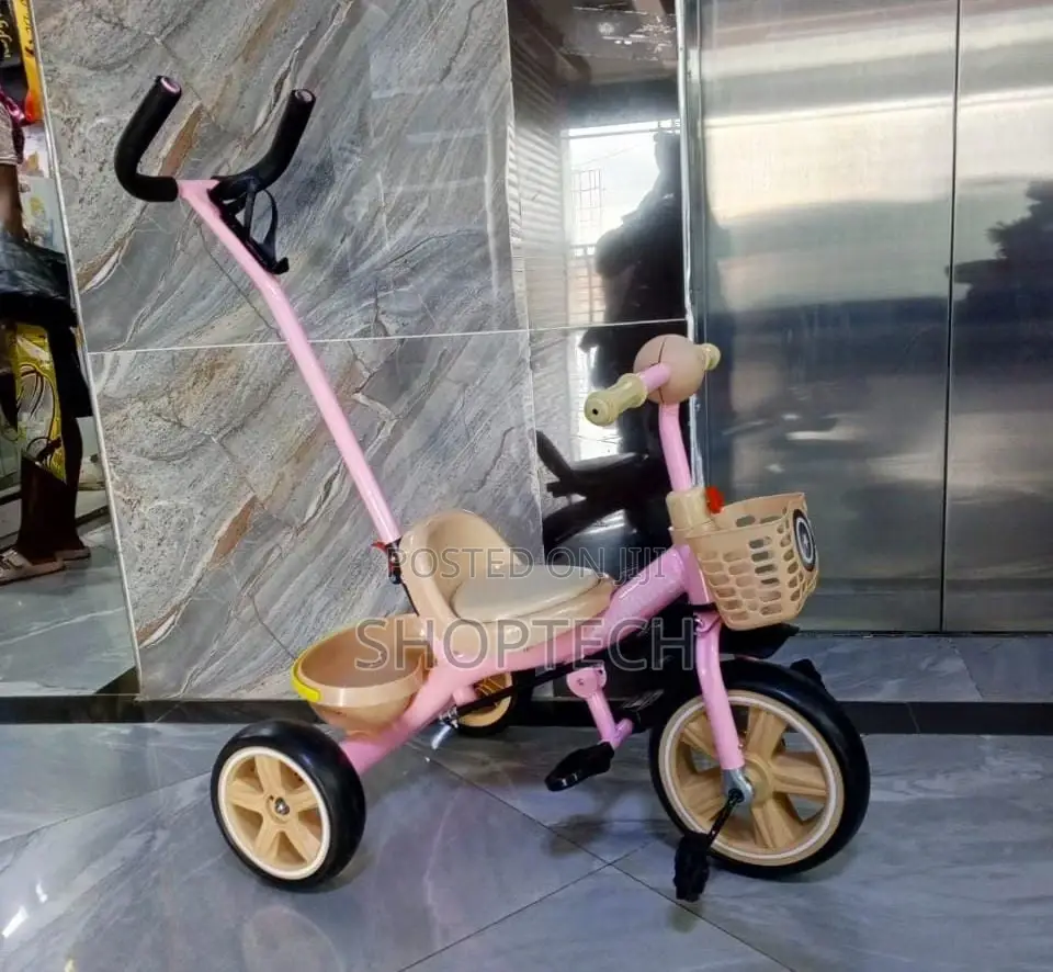 Tricycle With Push Handle