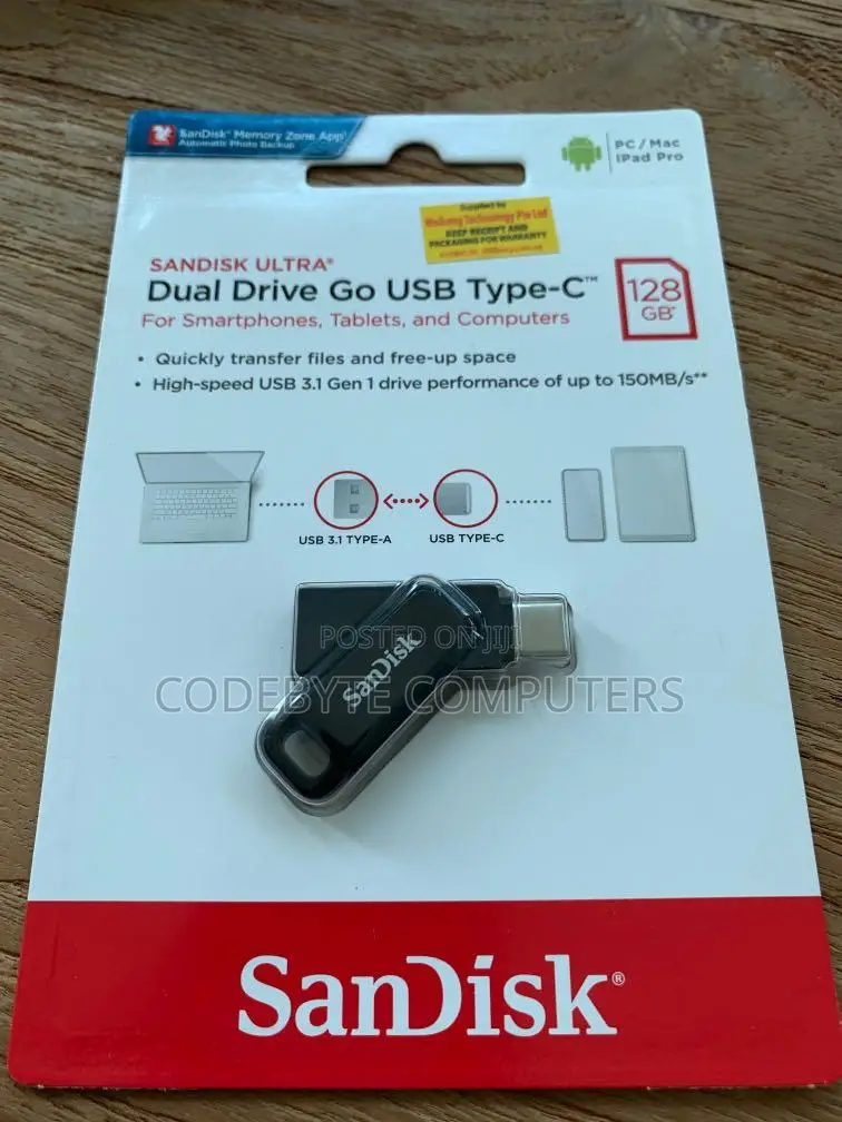 Sandisk 128GB Ultra Dual Drive Go USB Type-CTM 128GB