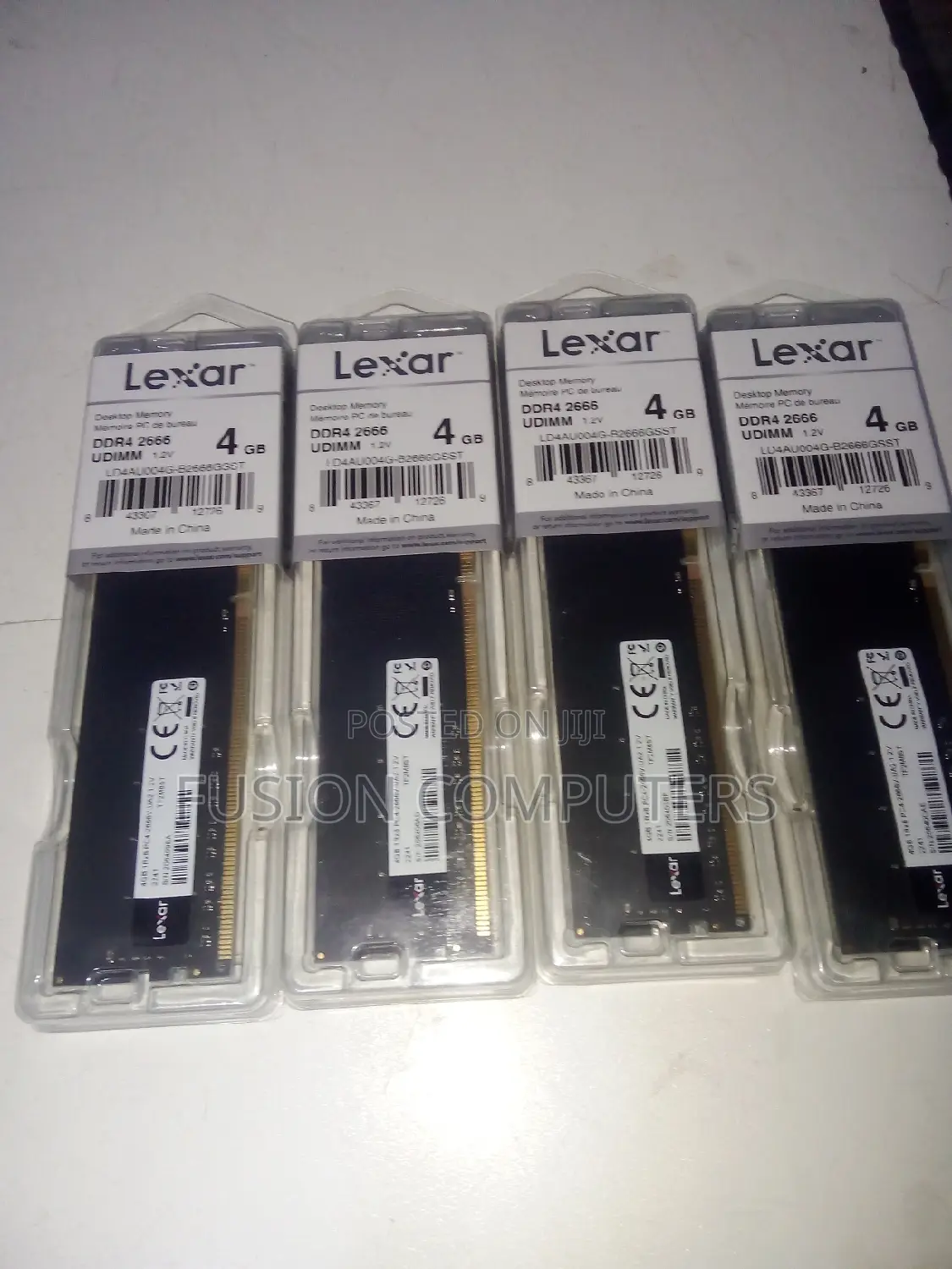 Lexar Desktop DDR4 4GB 288 PIN U-Dimm 2666mbps