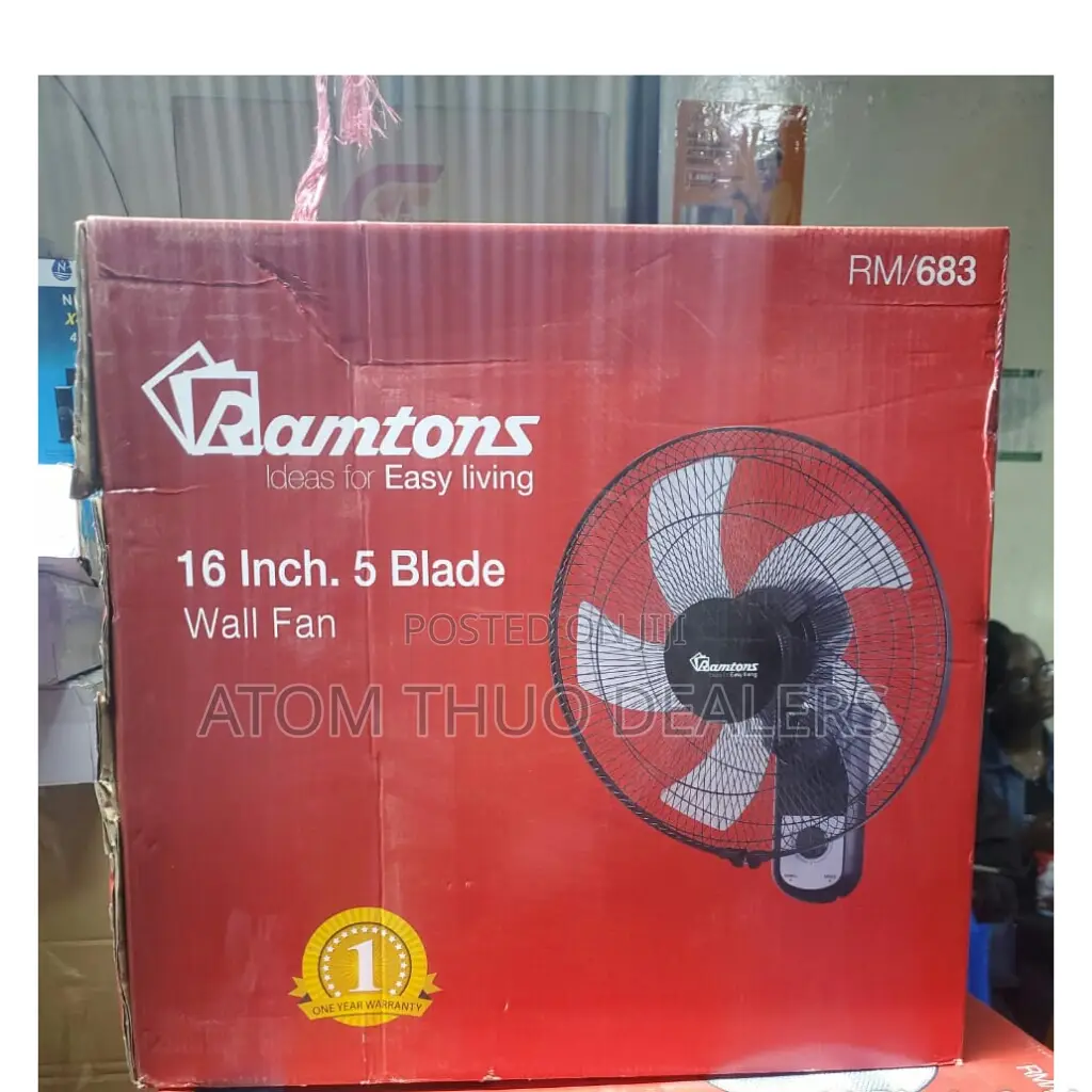 RM/683 Ramtons 16inches Wall Fan