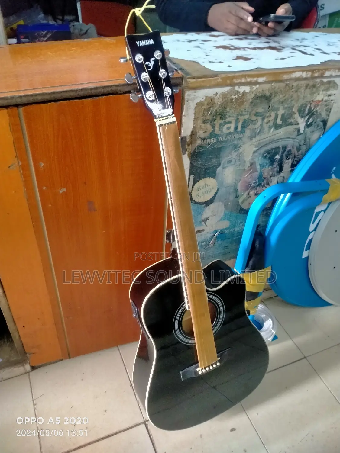 Black 41 Semi Acoustic Guitar