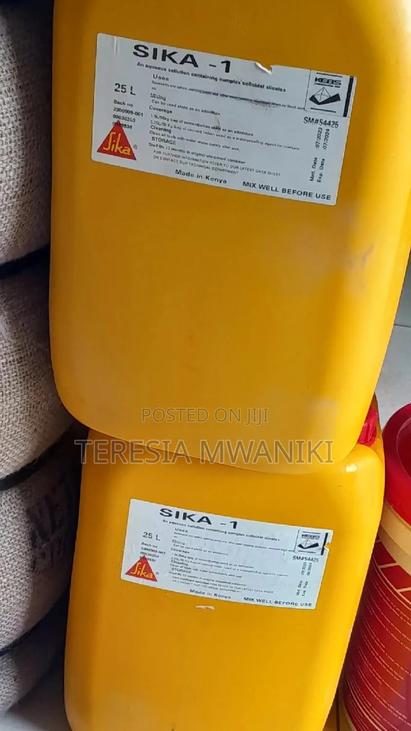 Sika1 Water Resistanting Concrete Admixture