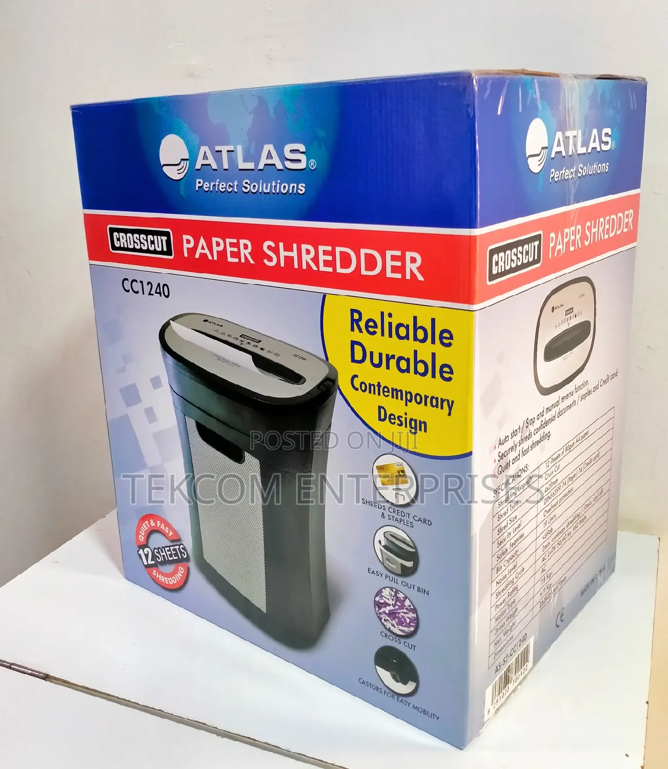 Atlas Cc 1240 Shredder 12sheets ! Atlas Cc1240 12sheets '