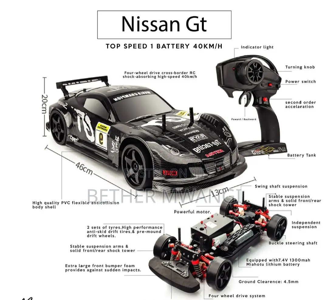 1:10 Scale Drift RC Car in Kenya