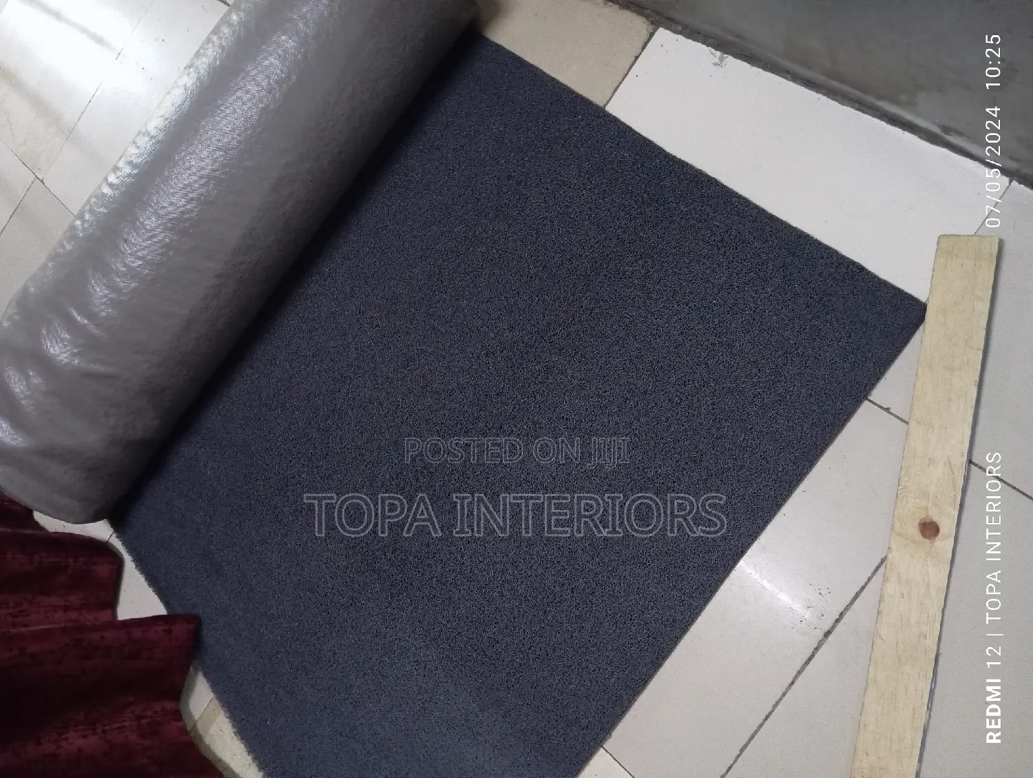 Ramp Rugs for Secure Footing Black PVC Antislip Spaghetti Rubber Mats