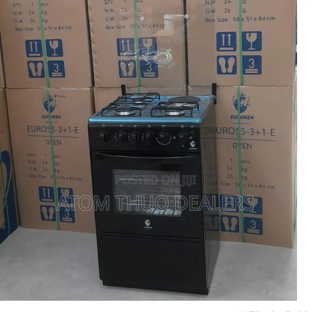 Euroken 50*55 3+1 Free Standing Cooker With Electroc Oven