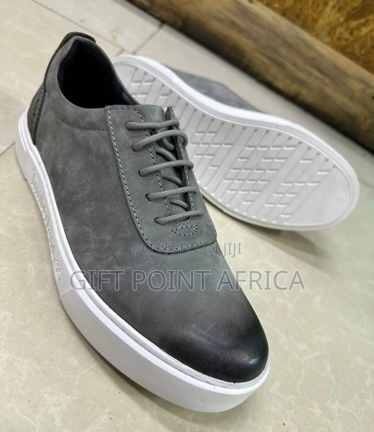 Cacual Timberland Shoes Gray in Color