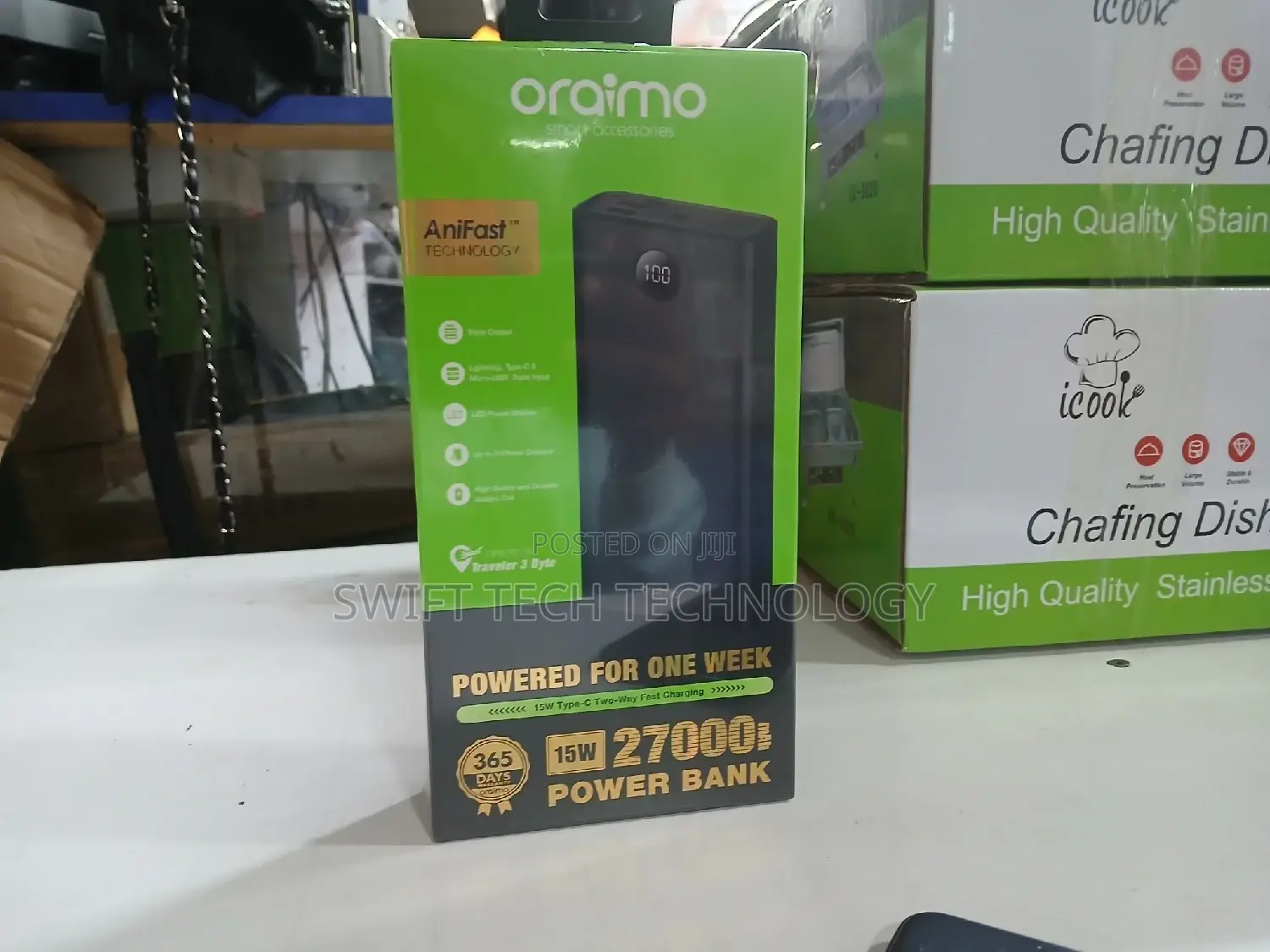 27,000amh Power Bank Oraimo Power Bank 15w,