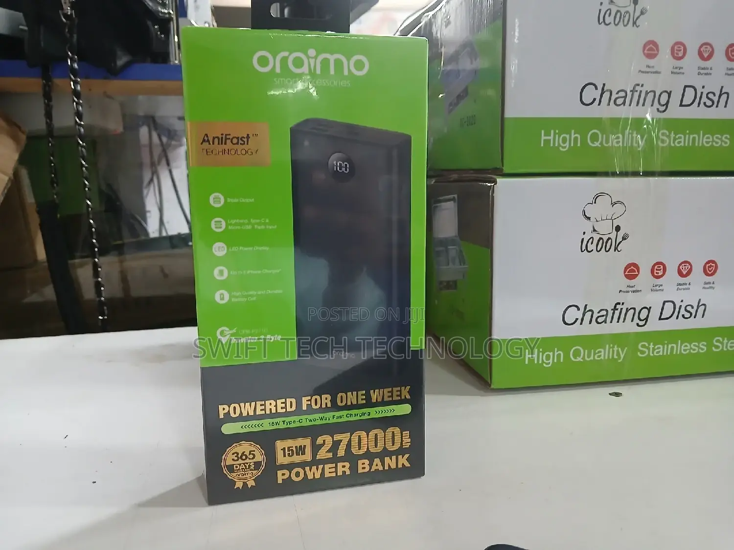 27,000amh Power Bank Oraimo Power Bank 15w,