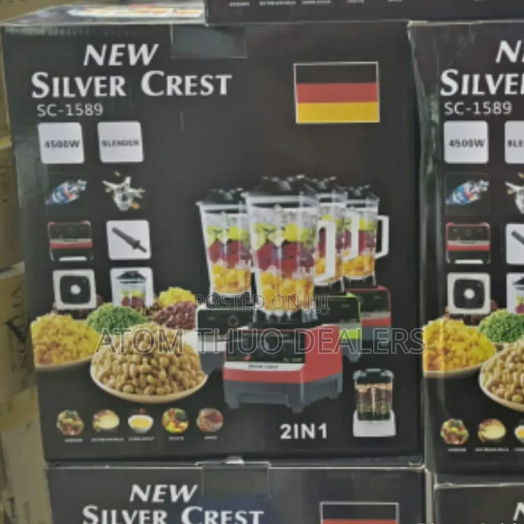 SC-1589 2 in 1 Silver Crest Heavy Duty Commercial Blender 