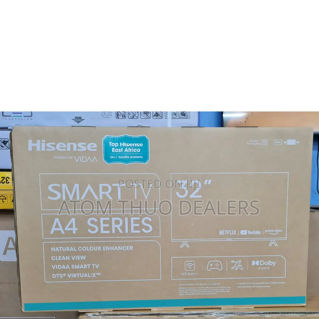 Hisense 32 Inches Smart A4 Series Frameless Android Tv