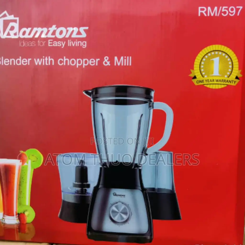 RM/597 Ramtons 3 In1 Blender Chopper Grinder