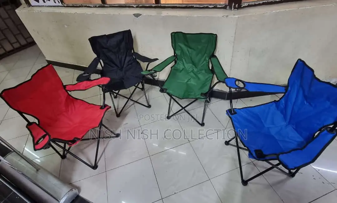Camping Chair With a Mesh Cup Holder