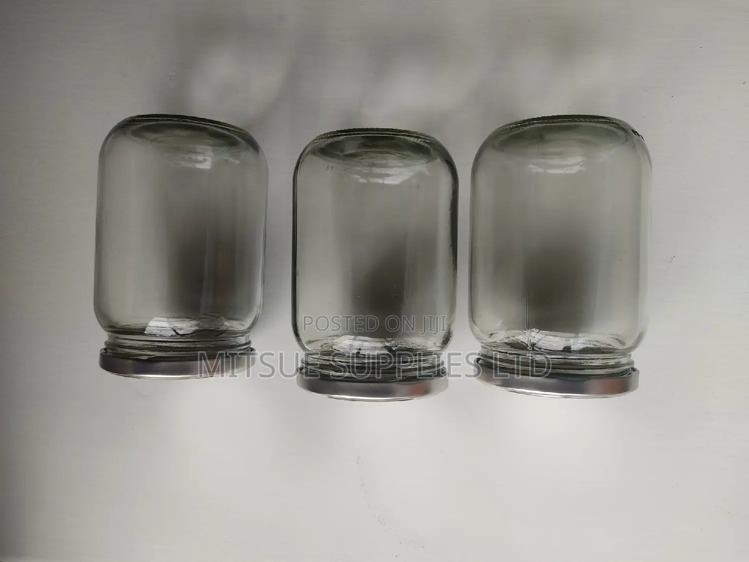 Set of 10 Mason/Glass Jars 720ml With Silver Lids- 82x132mm