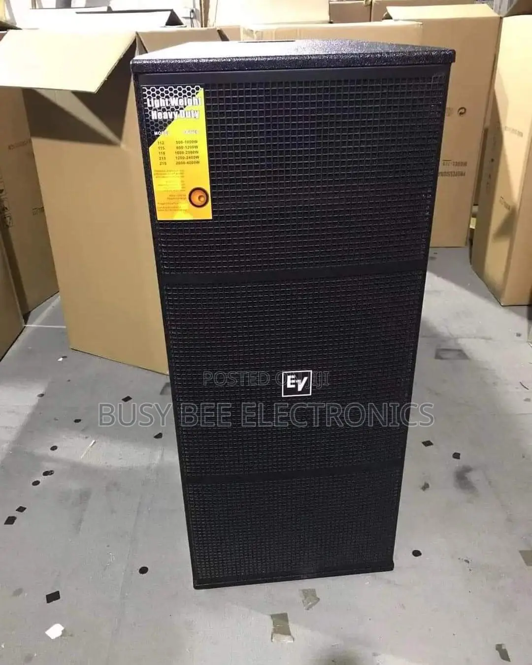 Lightweight Heavy Duty Ev Double Speaker
