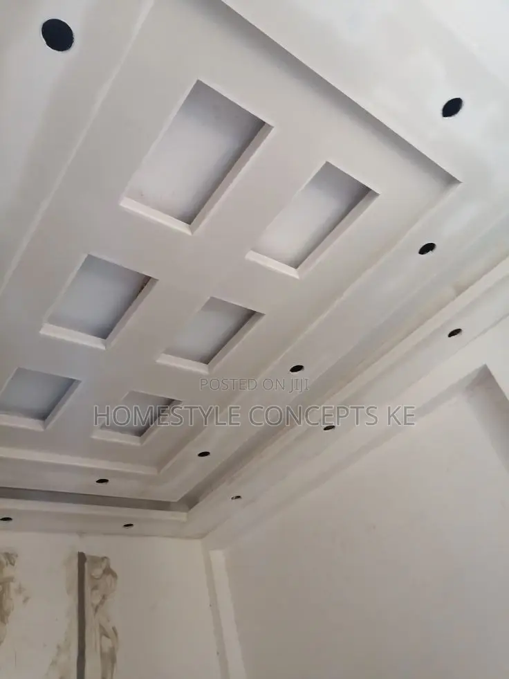 Coffered Waffle Ceilings Designs With Cornices and Panels