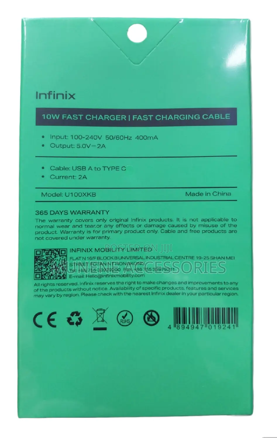 Infinix Original Micro Data Cable Charger for All Smartphone