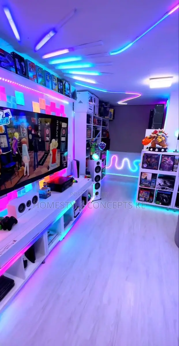 Play Station Gaming Lounge Theater Room Design