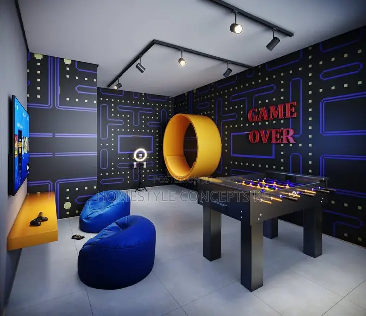 Play Station Gaming Lounge Theater Room Design