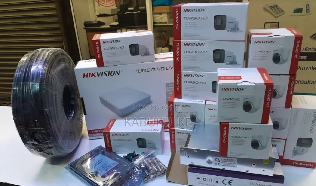 16 Cameras Full Hd 16 Channel CCTV Cameras Full Kit With 16