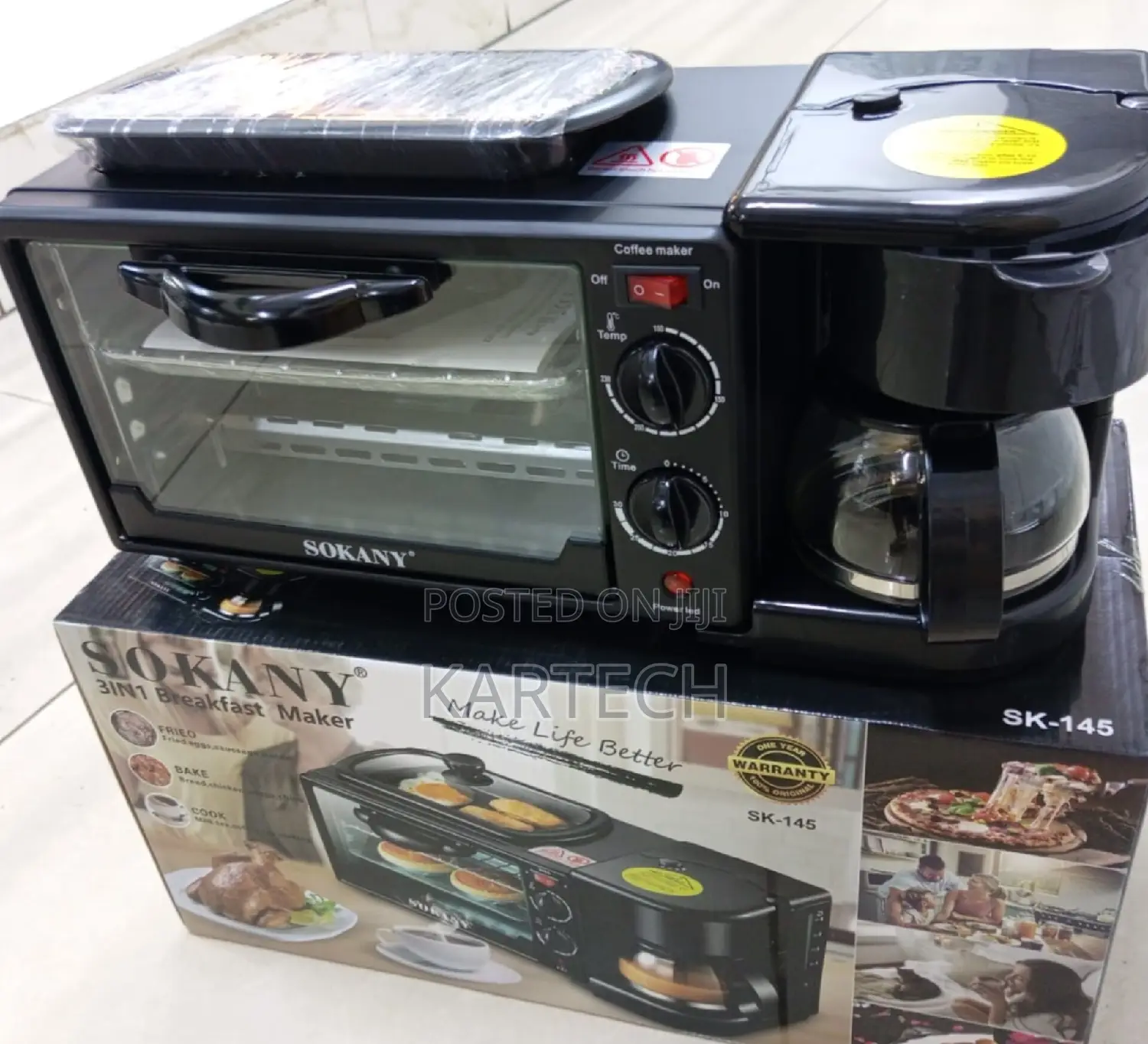3 in 1 Sokany Fry, Bake and Cook Breakfast Maker