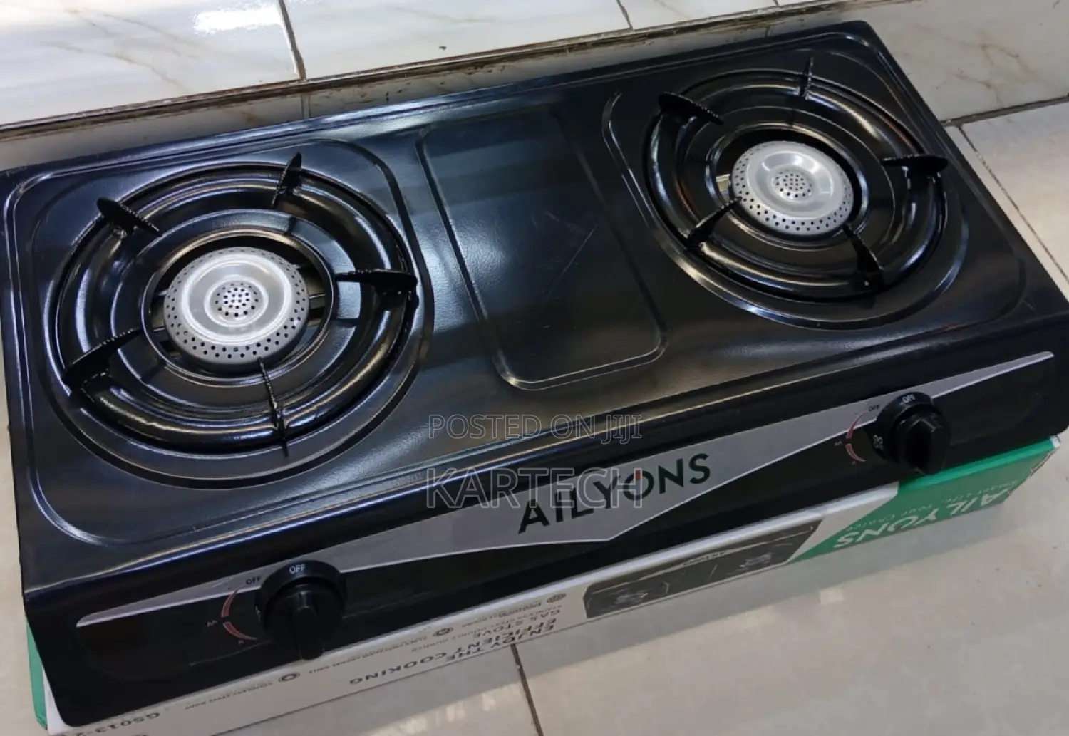 AILYONS 2 Burner Stainless Steel Gas Cooker - GS013-2