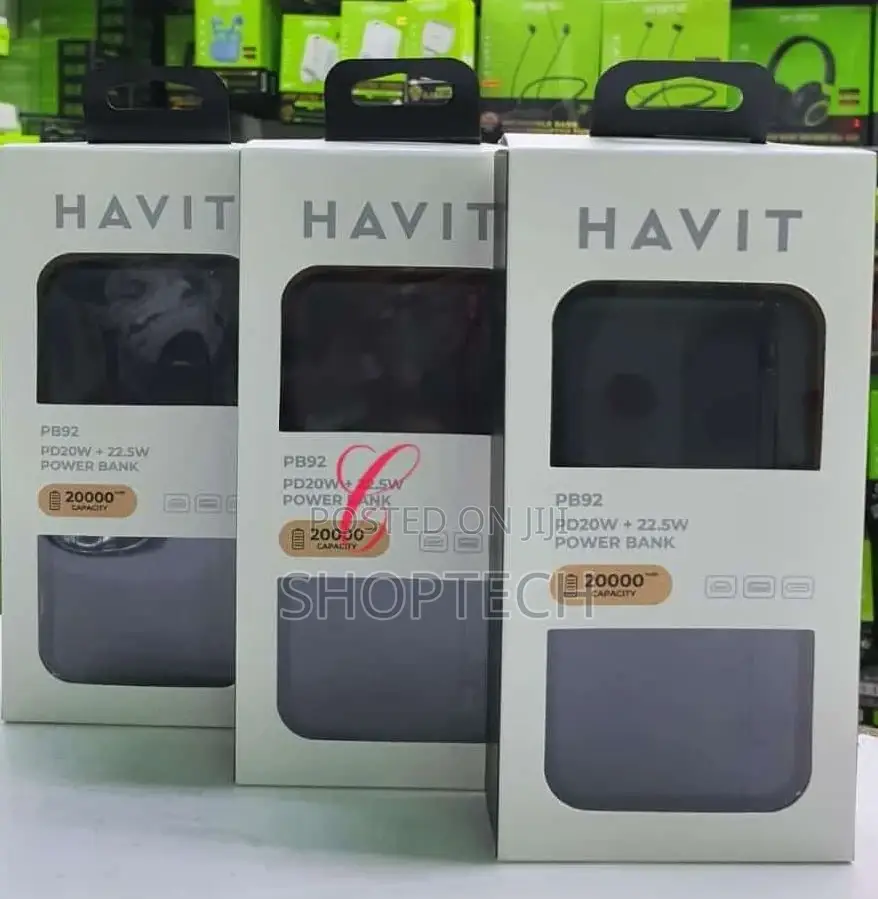 Havit PB92 20000mah 22.5W Fast Charging Power Bank