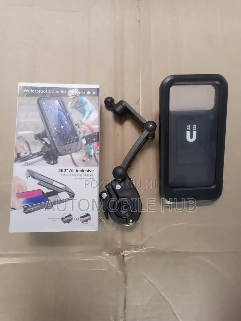 Waterproof Motorbike Phone Holder Black