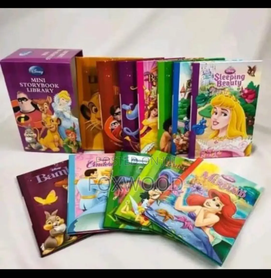 Disney Mini Story Book Library for Kids Set of 12