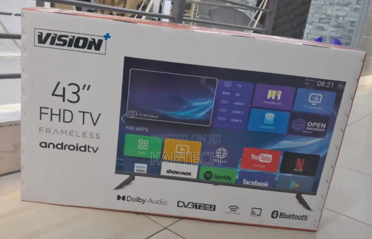 Vision 43 Inch Frameless Smart Android Tv