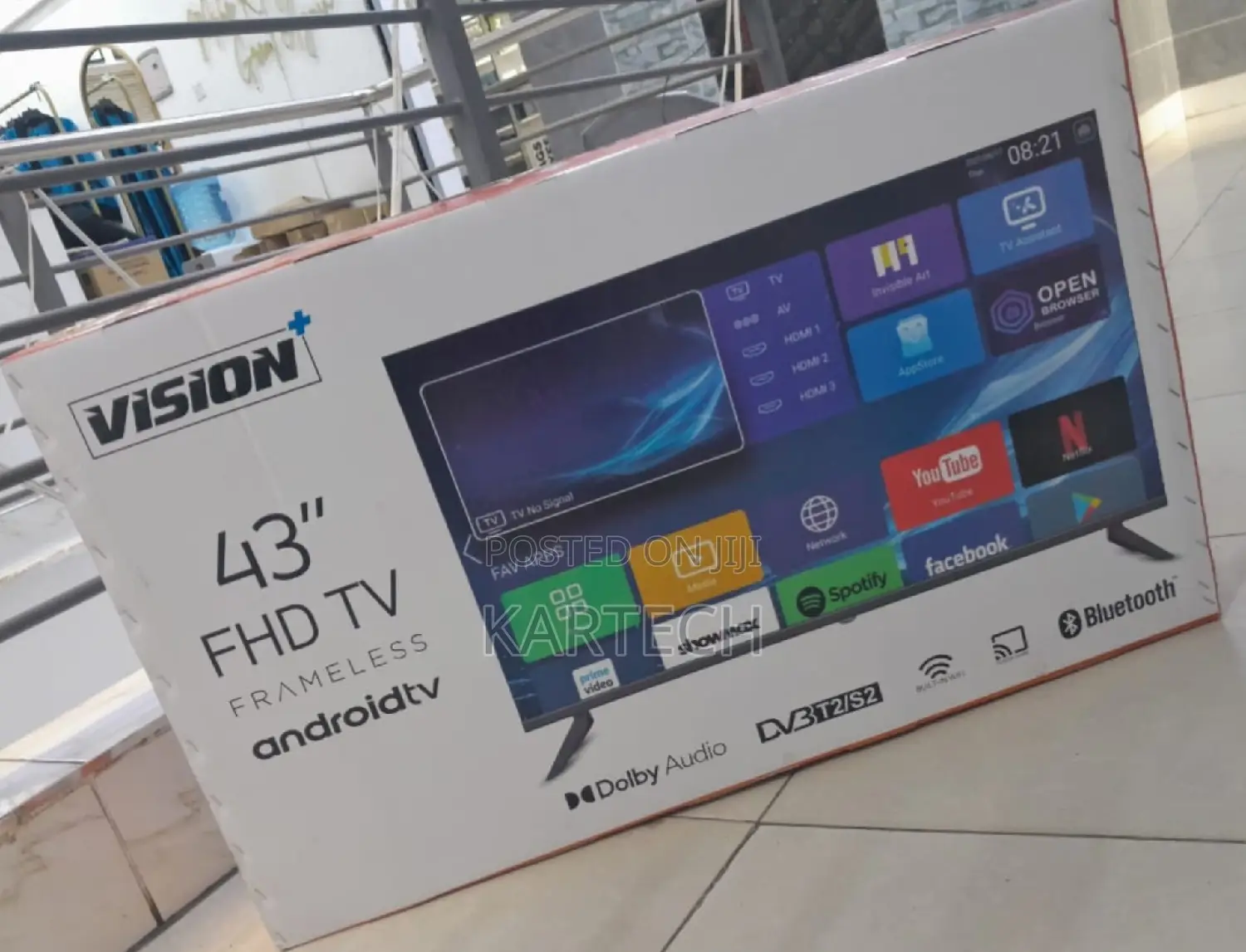 Vision 43 Inch Frameless Smart Android Tv
