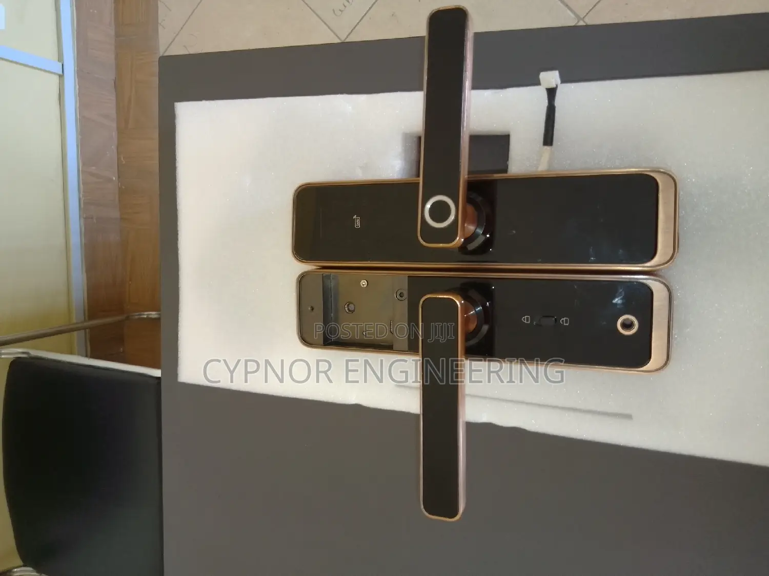 Next_level Wooden Door Security Biometric Passcode Lock