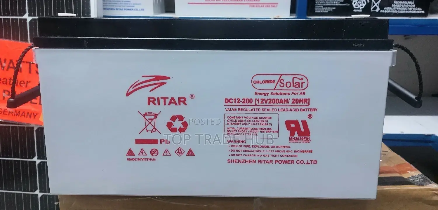 Light-Duty Ritar Solar Battery 200ah