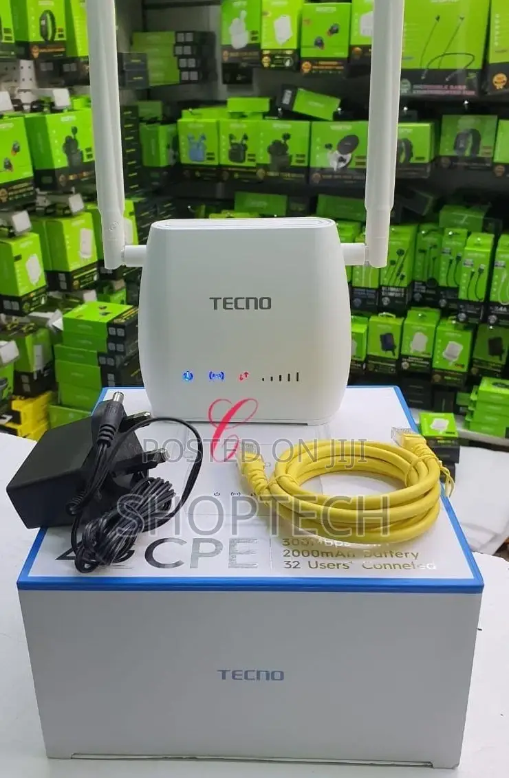 *
Tecno 4G Router With 300mbps
