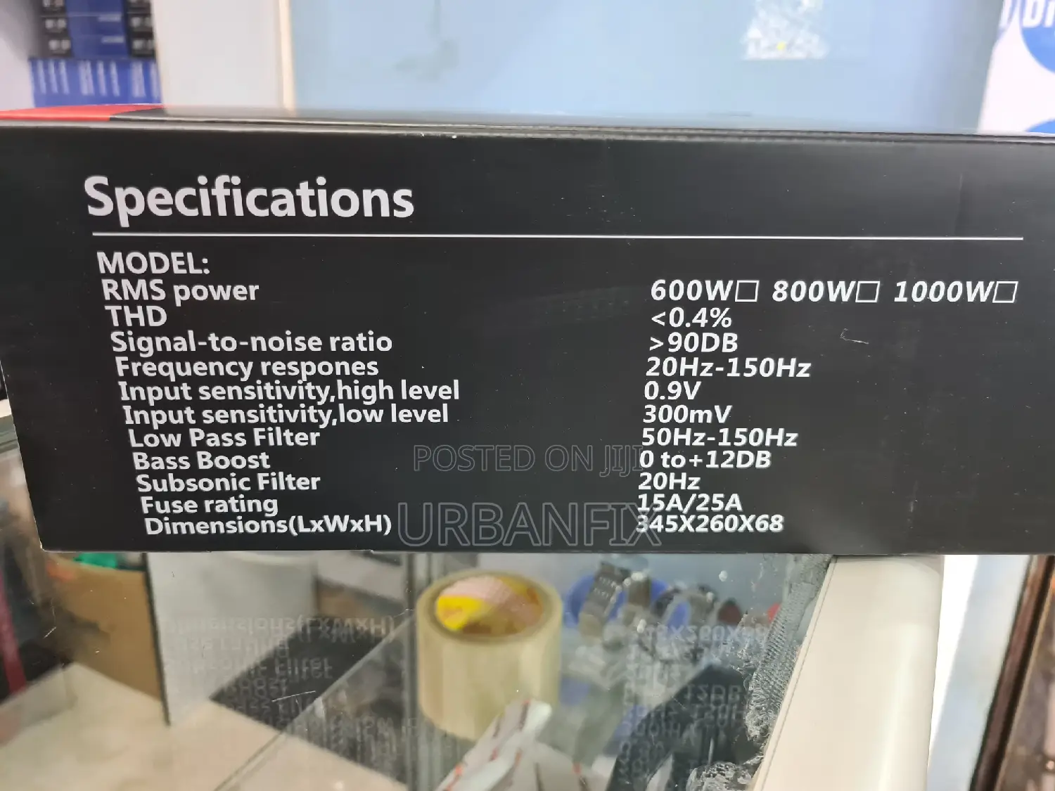 10 Inch Kuerl 600 Watts Underseat Bass Subwoofer