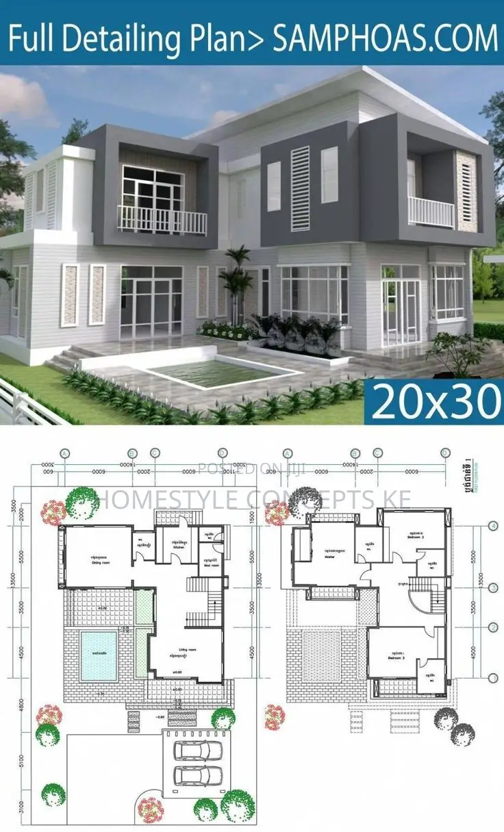 House Plans Modern Living Bungalow Mansion 2 3 4 5 Bedroom