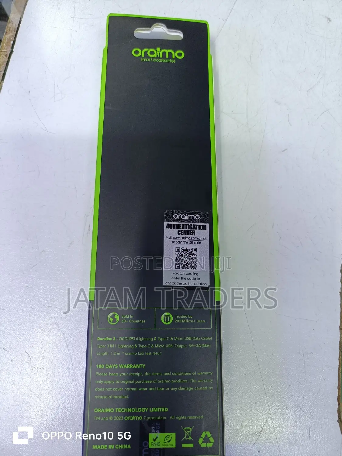 3in One Oraimo Quick Charging Cable
