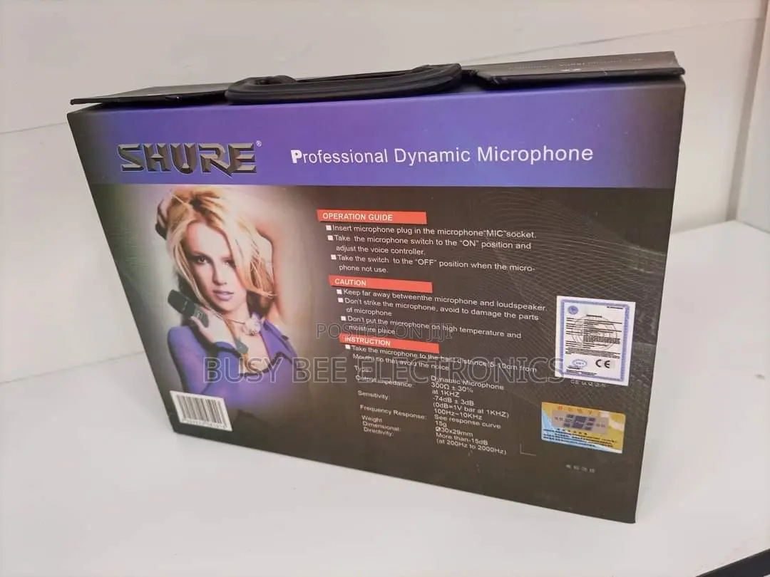 High Fidelity Unidirectional Shure Wired Microphone